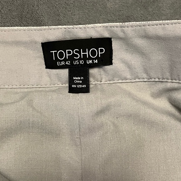 TopShop Silver mini Skirt - Picture 4 of 5